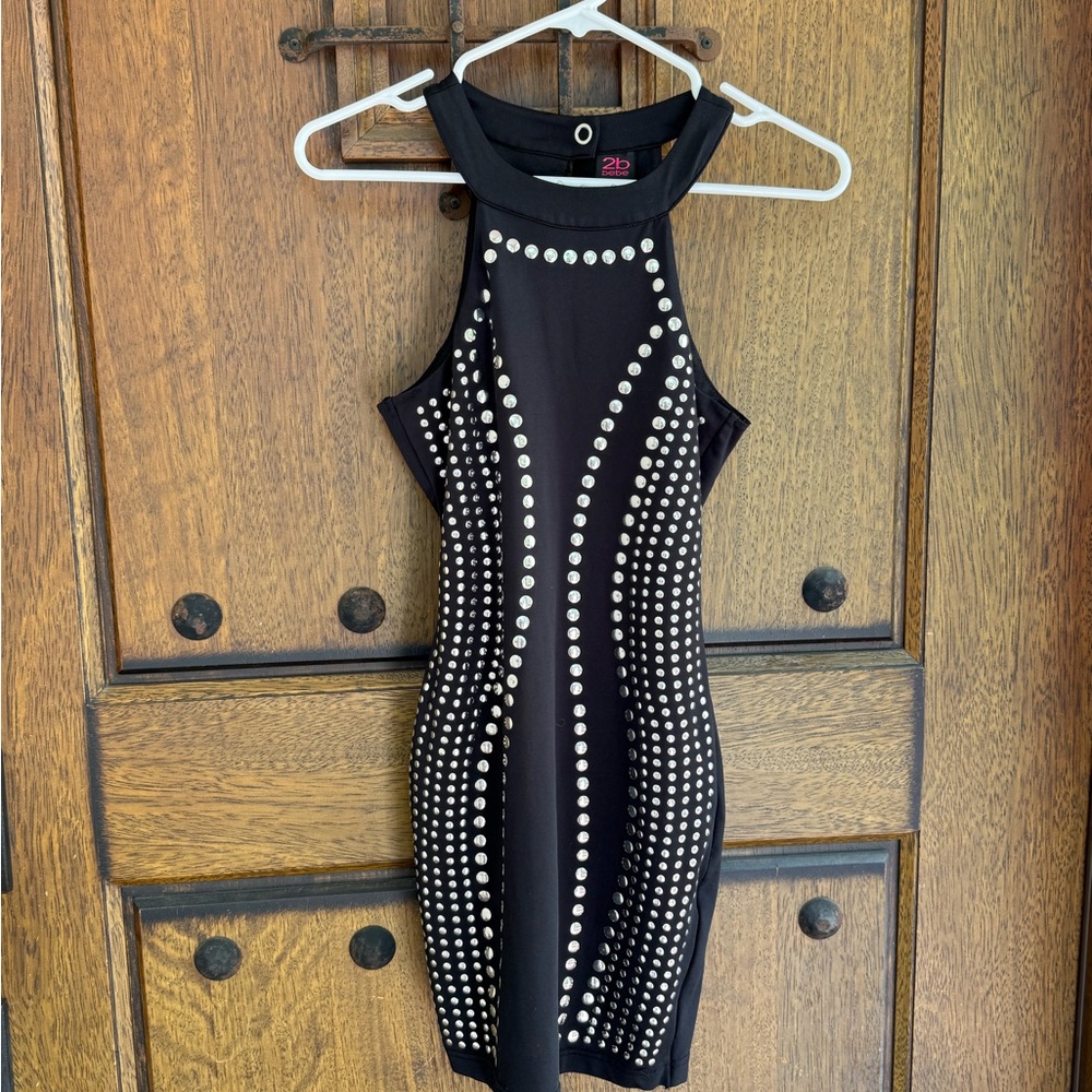 2B Elegant Black Studded Dress size XS